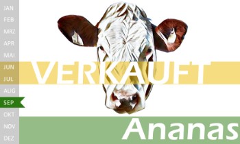 tr�chtige Fleckvieh Kalbin zu verkaufen, beweidet und ruhig